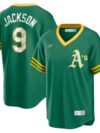 Reggie Jackson Oakland Athletics Nike Road Cooperstown Collection Player Jersey - Kelly Green