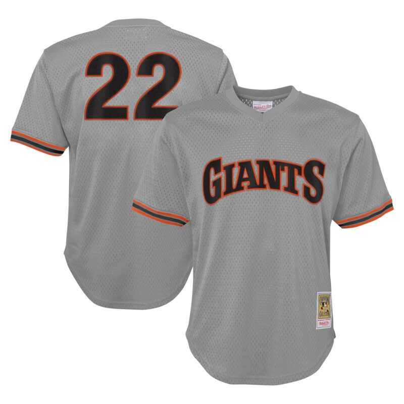 Will Clark San Francisco Giants Mitchell & Ness Youth Cooperstown Collection?Mesh Batting Practice Jersey - Gray