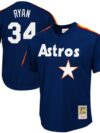 Nolan Ryan Houston Astros Mitchell & Ness 1988 Authentic Cooperstown Collection Mesh Batting Practice Jersey - Navy