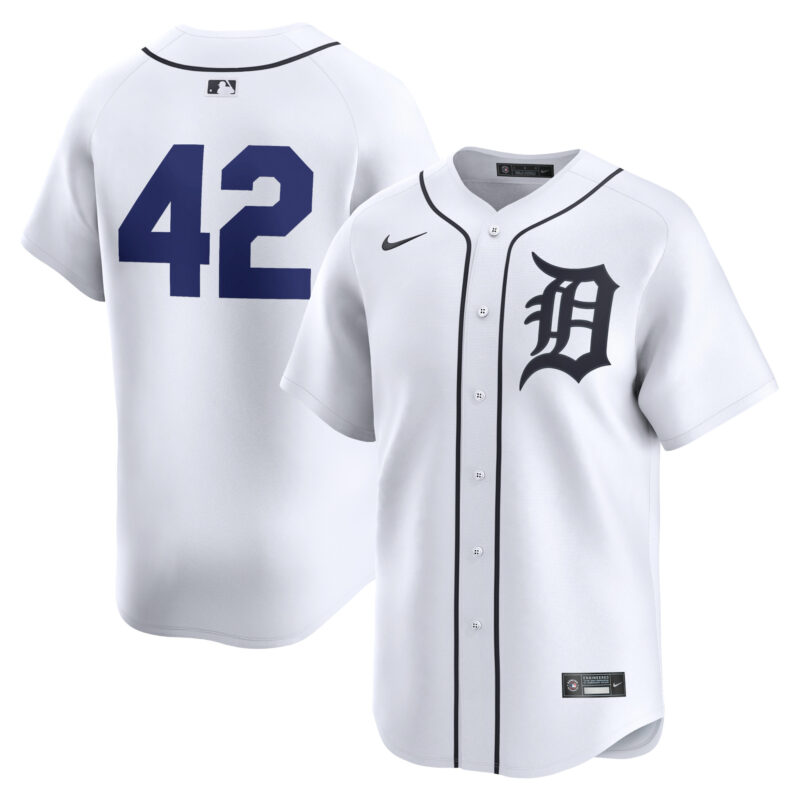 Detroit Tigers Nike 2024 Jackie Robinson Day Home Limited Jersey?? White