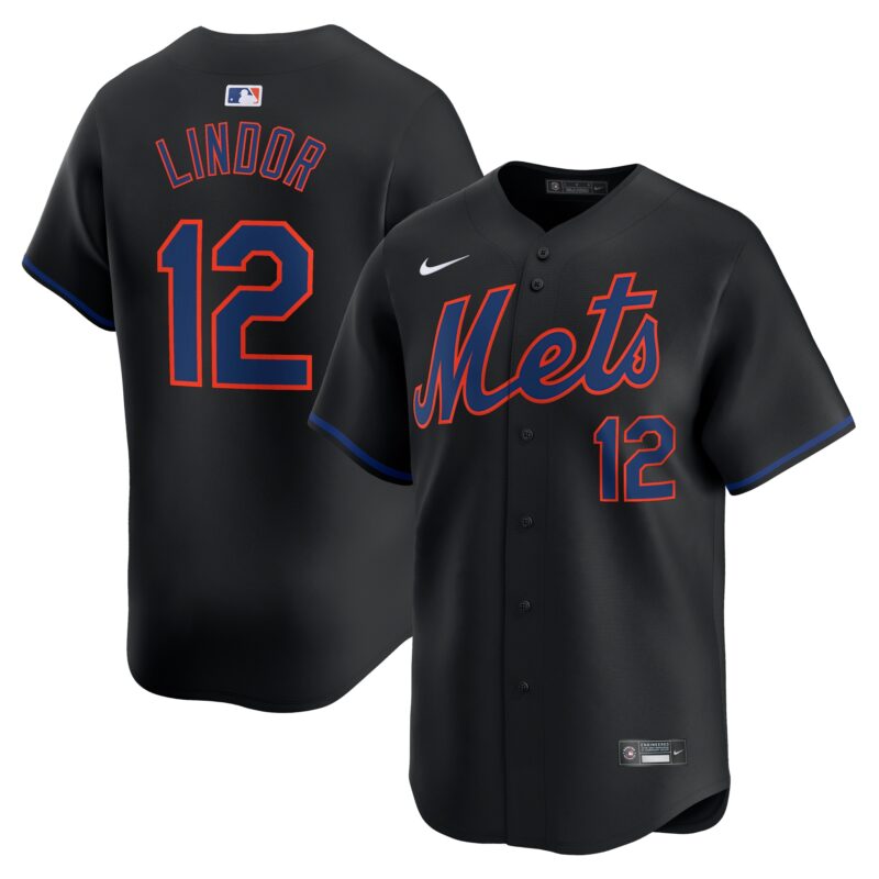 Francisco Lindor New York Mets Nike Alternate Limited Player Jersey?? Black