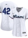 Miami Marlins Nike Women's 2024 Jackie Robinson Day Home Limited Jersey?? White