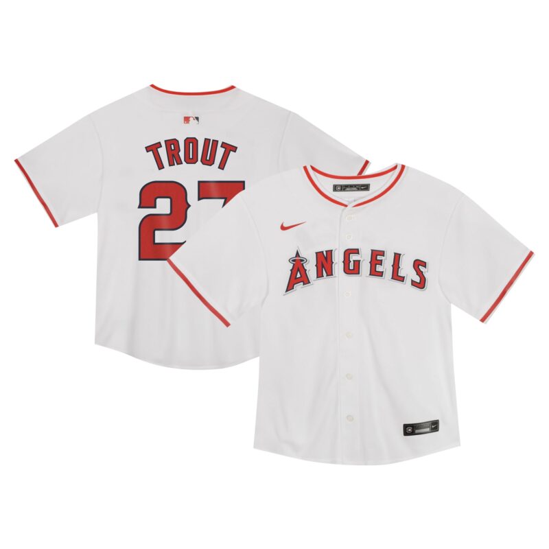 Mike Trout Los Angeles Angels Nike Toddler Game Jersey - White
