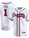 Atlanta Braves Nike #1 Dad Home Limited Jersey - White