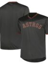 Houston Astros Profile Big & Tall Pop Fashion Jersey - Charcoal