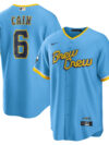 Lorenzo Cain Milwaukee Brewers Nike City Connect Replica Player Jersey - Powder Blue