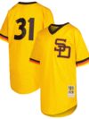 Dave Winfield San Diego Padres Mitchell & Ness Youth Cooperstown Collection?Mesh Batting Practice Jersey - Gold