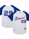 John Smoltz Atlanta Braves Mitchell & Ness 2004 Cooperstown Collection Authentic Throwback Jersey - White