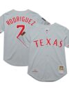 Ivan RodriguezTexas Rangers Mitchell & Ness 1994 Cooperstown Collection Authentic Dark Jersey - Gray
