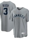 Babe Ruth New York Yankees Nike Road Cooperstown Collection Player Jersey - Gray