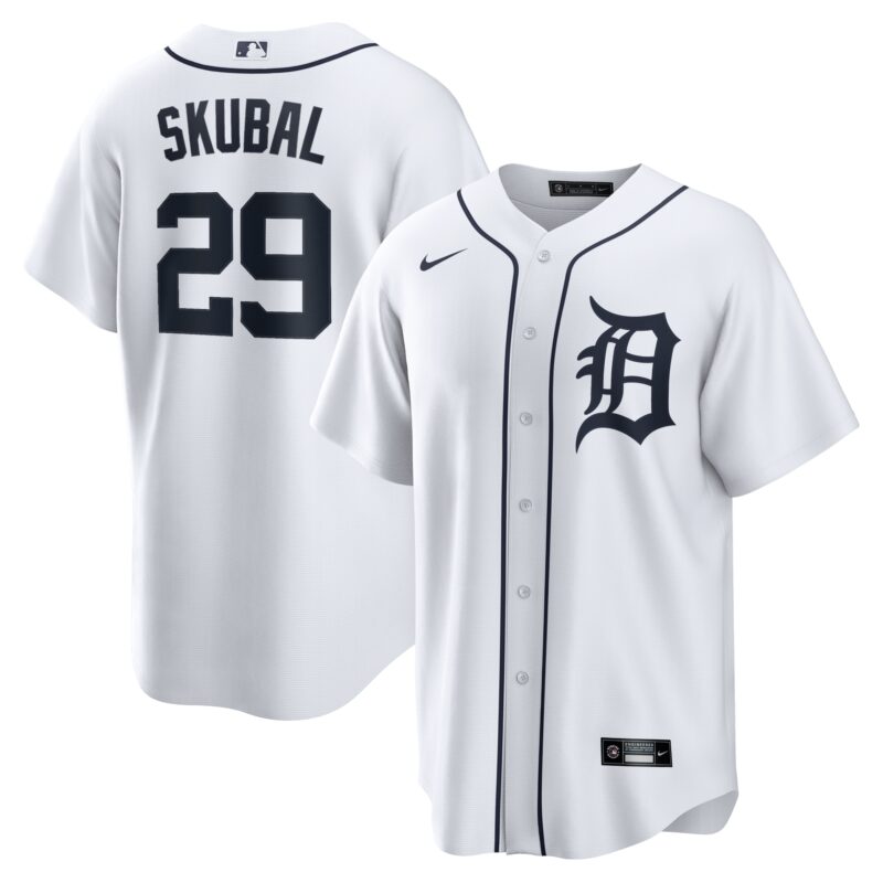 Tarik Skubal Detroit Tigers Nike Home Replica Jersey - White
