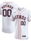 Houston Astros Nike Home Elite Pick-A-Player Retired Roster Patch Jersey - White