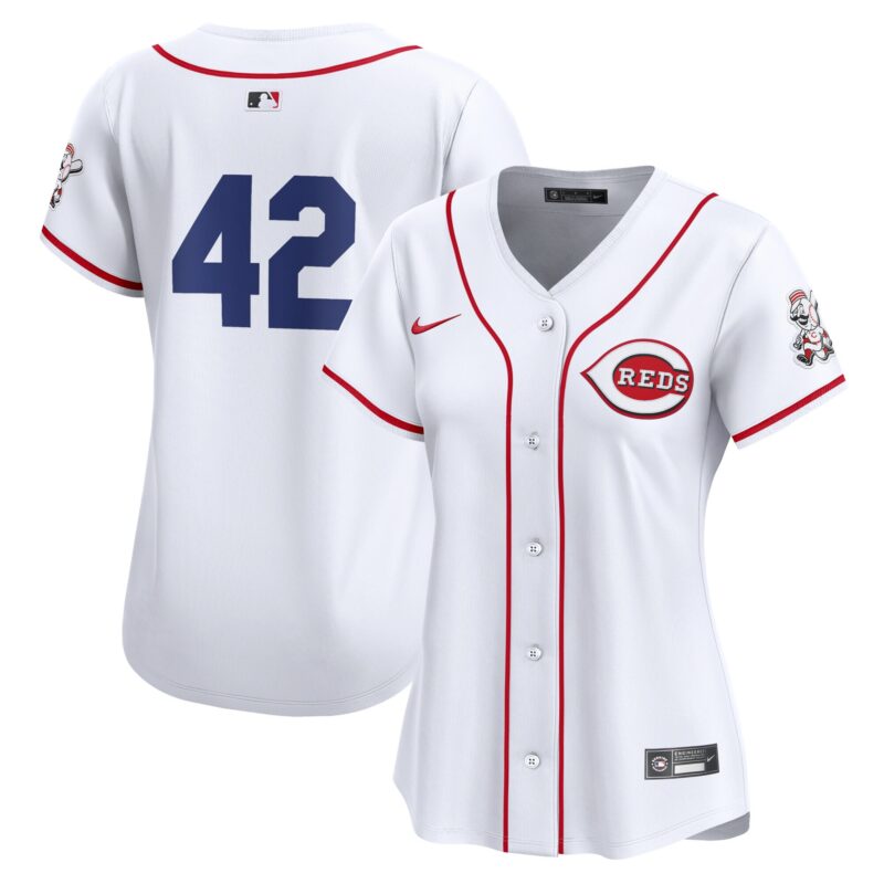 Cincinnati Reds Nike Women's 2024 Jackie Robinson Day Home Limited Jersey?? White