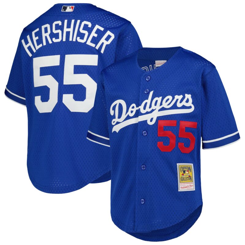 Orel Hershiser Los Angeles Dodgers Mitchell & Ness Youth Cooperstown Collection?Mesh Batting Practice Jersey - Royal