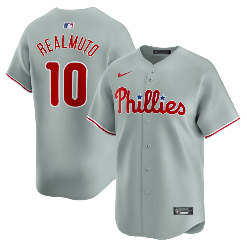 J.T. Realmuto Philadelphia Phillies Nike Away Limited Player Jersey - Gray
