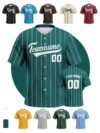Classic Baseball Stripe Men's Custom Baseball Jerseys - Custom Name & Number (Multi-Color Options)