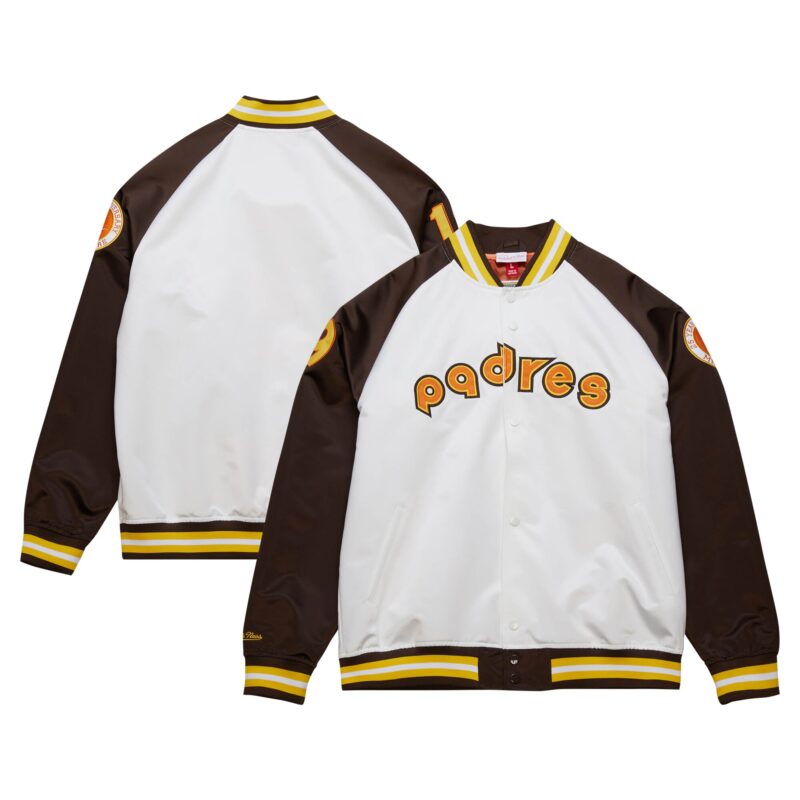 Tony Gwynn San Diego Padres Mitchell & Ness Cooperstown Collection Legends Lightweight Satin Raglan Full-Snap Jacket - White