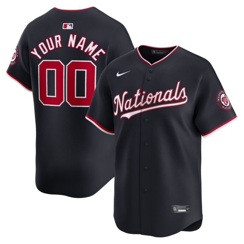 Washington Nationals Nike Alternate Limited Custom Jersey?? Navy