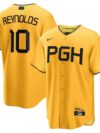 Bryan Reynolds Pittsburgh Pirates Nike City Connect Replica Player Jersey - Gold