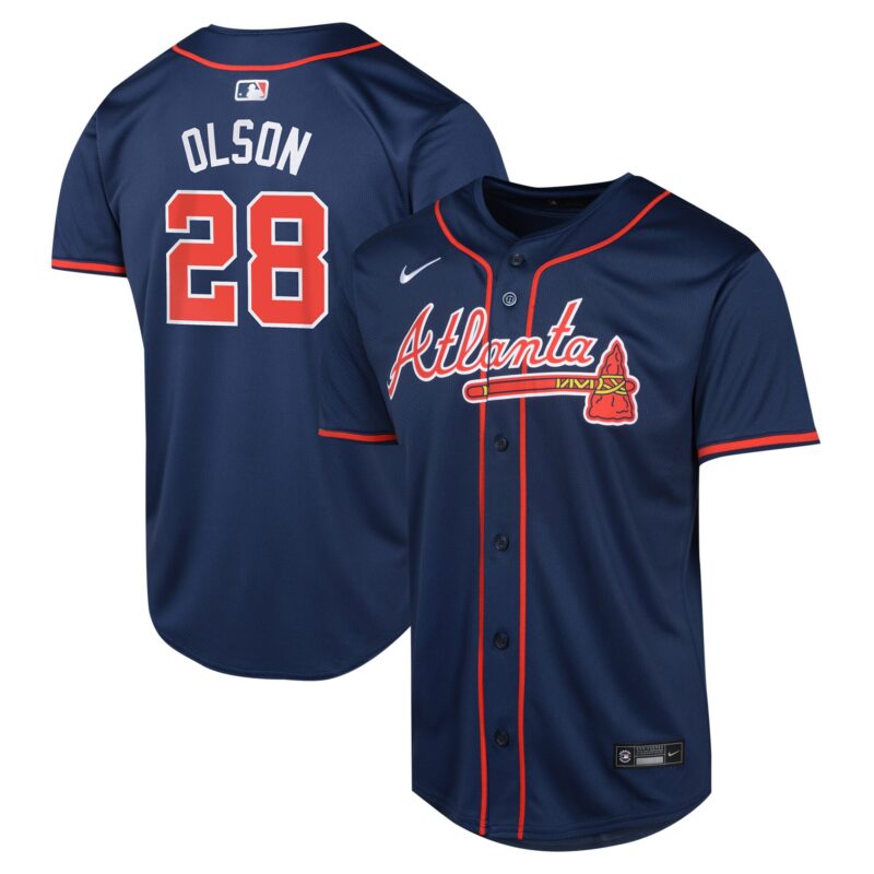 Matt Olson Atlanta Braves Nike Youth Alternate Limited Player Jersey?? Navy
