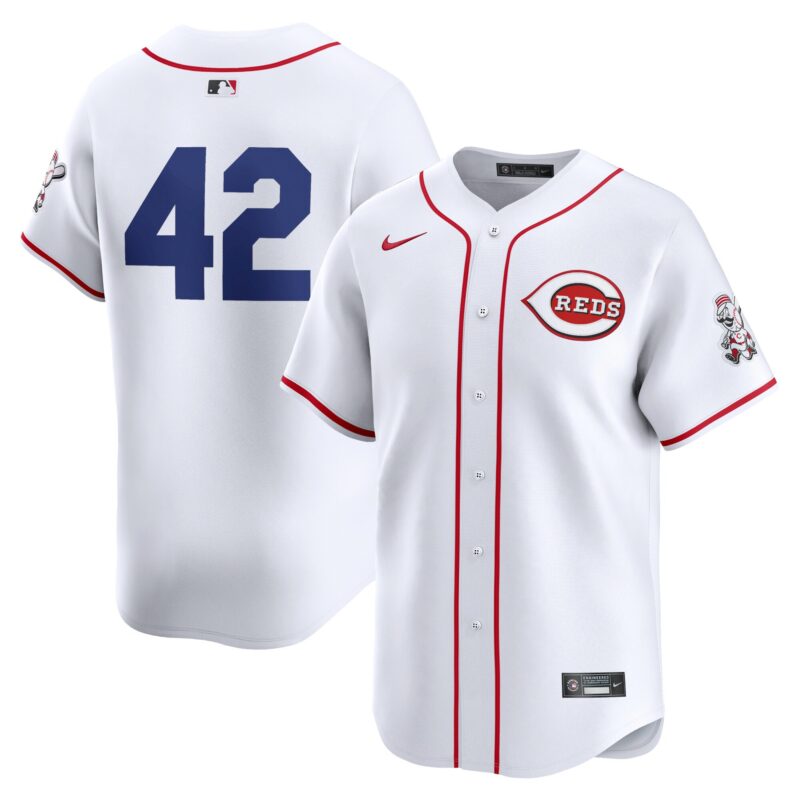 Cincinnati Reds Nike 2024 Jackie Robinson Day Home Limited Jersey?? White