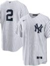 Derek Jeter New York Yankees Nike 2020 Hall of Fame Induction Replica Jersey - White/Navy