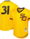 Dave Winfield San Diego Padres Mitchell & Ness Cooperstown Collection Mesh Batting Practice Jersey - Gold