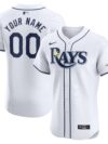 Tampa Bay Rays Nike Home Elite Custom Jersey - White
