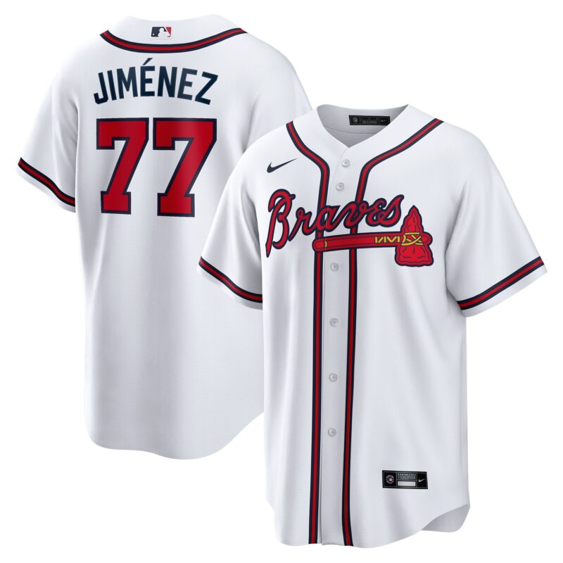 Joe Jim?nez Atlanta Braves Nike Home Replica Player Jersey - White