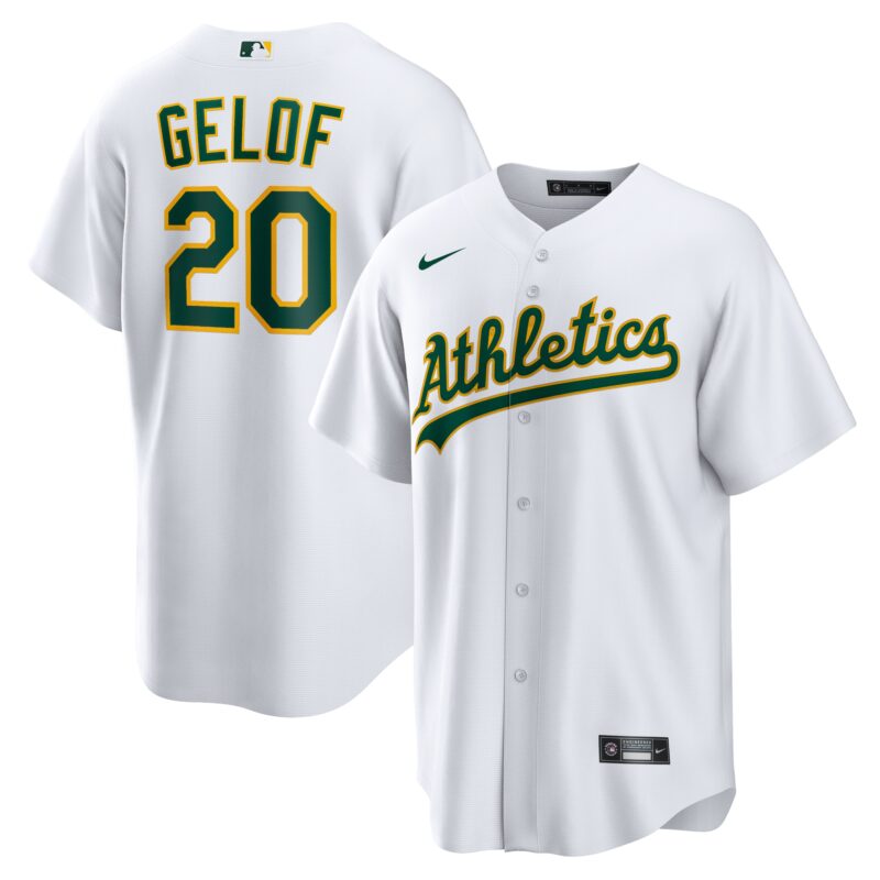 Zack Gelof Oakland Athletics Nike Home Replica Jersey - White