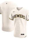 Milwaukee Brewers Nike Home Elite Jersey - Cream
