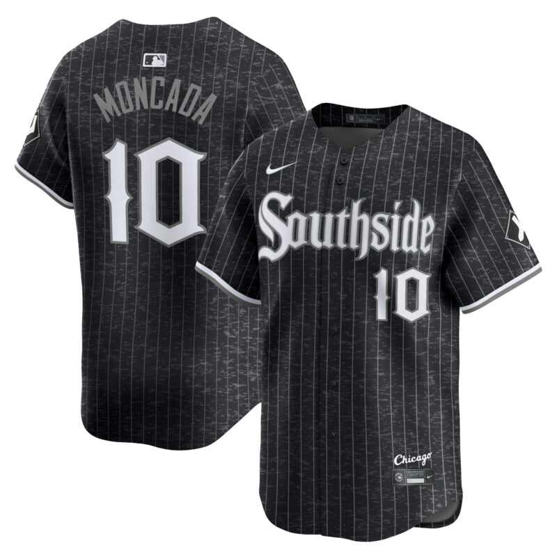 Yo?n Moncada Chicago White Sox Nike City Connect Player Jersey - Black