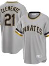 Roberto Clemente Pittsburgh Pirates Nike Road Cooperstown Collection Player Jersey - Gray