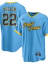 Christian Yelich Milwaukee Brewers Nike City Connect Replica Player Jersey - Powder Blue