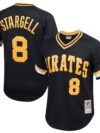 Willie Stargell Pittsburgh Pirates Mitchell & Ness Youth Cooperstown Collection Mesh Batting Practice Jersey - Black
