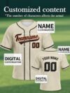 Cream & Black Solid Jersey - San Francisco Giants Inspired Custom Name & Number