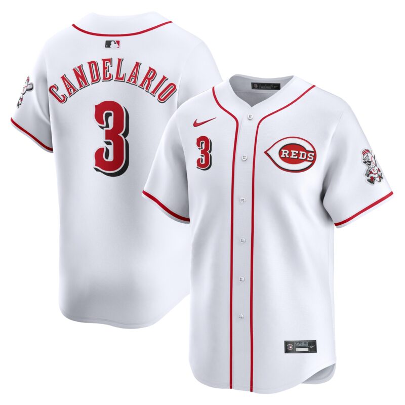 Jeimer Candelario Cincinnati Reds Nike Home Limited Player Jersey - White