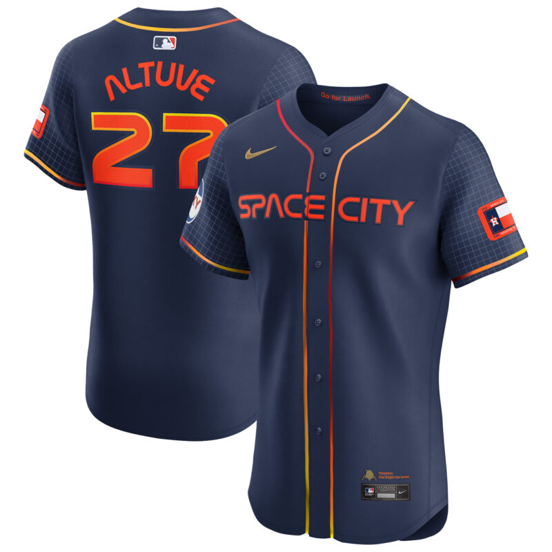 Jose Altuve Houston Astros Nike City Connect Elite Player Jersey - Navy