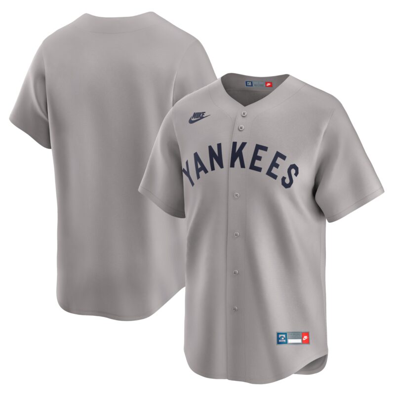 New York Yankees Nike Cooperstown Collection Limited Jersey - Gray