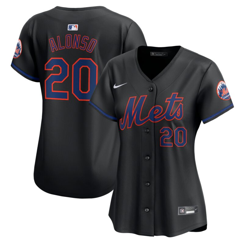 Pete Alonso New York Mets Nike Women's Alternate Limited Player Jersey?? Black