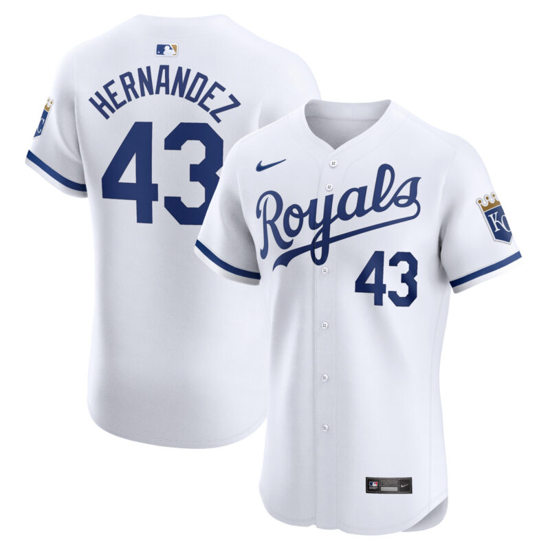 Carlos Hern?ndez Kansas City Royals Nike Home Elite Player Jersey - White