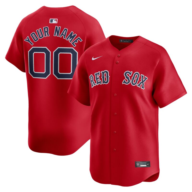 Boston Red Sox Nike Alternate Limited Custom Jersey?? Red