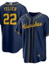 Christian Yelich Milwaukee Brewers Nike Alternate Replica Player Jersey - Navy