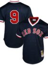 Mitchell & Ness Ted Williams Boston Red Sox 1990 Authentic Cooperstown Collection Batting Practice Jersey - Navy Blue
