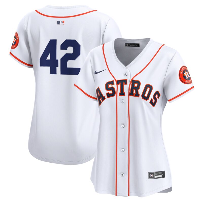 Houston Astros Nike Women's 2024 Jackie Robinson Day Home Limited Jersey?? White