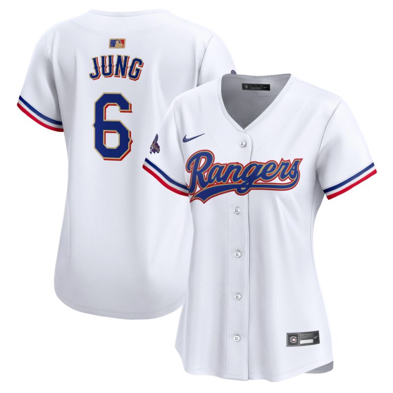 Josh Jung Texas Rangers Nike Women's 2024 Gold Collection Limited Player Jersey?? White