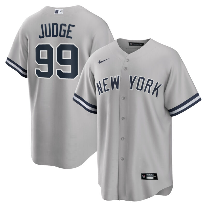 Aaron Judge New York Yankees Nike Big & Tall Road Replica Player Jersey - Gray