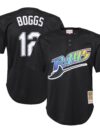 Wade Boggs Tampa Bay Rays Mitchell & Ness Youth Cooperstown Collection?Mesh Batting Practice Jersey - Black