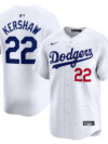 Clayton Kershaw Los Angeles Dodgers Nike Home Limited Player Jersey - White