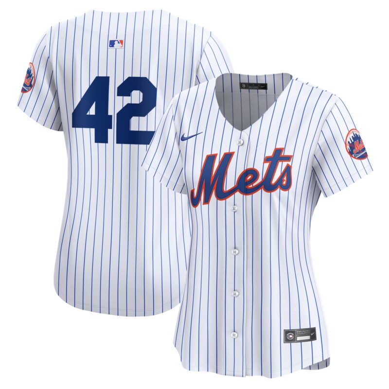 New York Mets Nike Women's 2024 Jackie Robinson Day Home Limited Jersey?? White